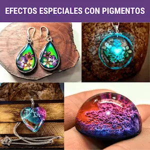 Joyas en Resina con Efectos Especiales